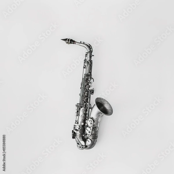 Fototapeta saxophone in plain background