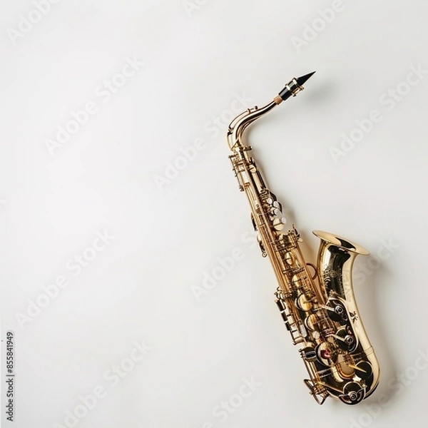 Fototapeta saxophone in plain background
