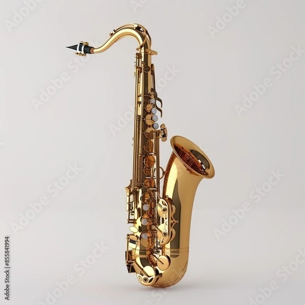 Fototapeta saxophone in plain background
