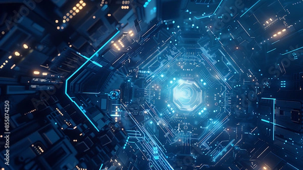 Fototapeta technology banner