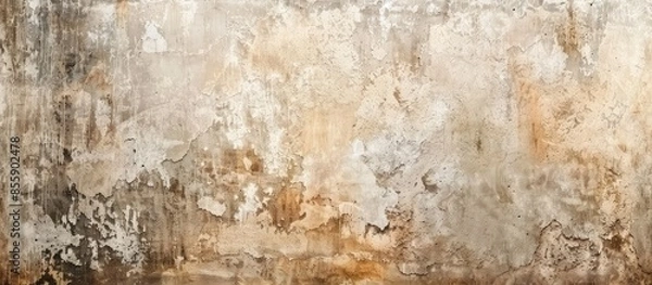 Fototapeta old dirty wall or grunge background. Copy space image. Place for adding text and design