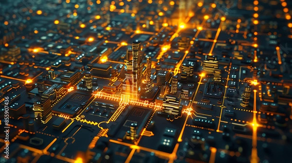 Fototapeta technology background