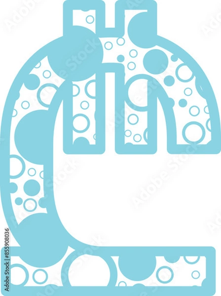 Fototapeta Bubble Currency font vector shape