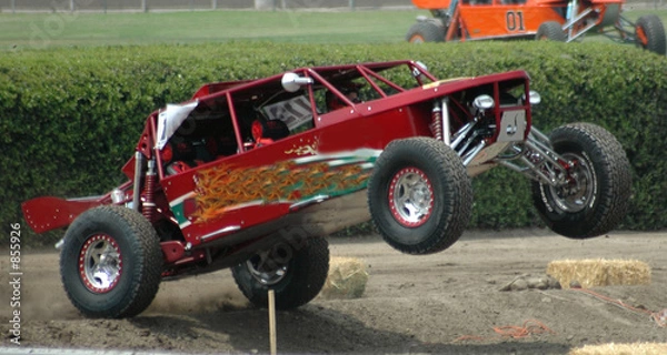 Obraz red sand car