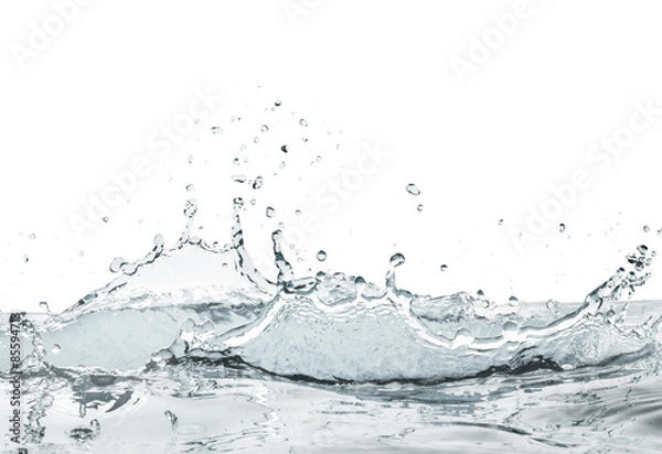 Fototapeta water splashing on calm surface