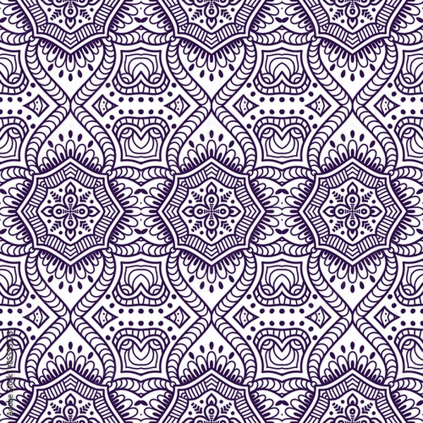 Obraz Ethnic floral seamless pattern