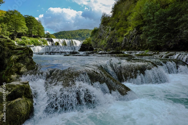 Obraz waterfall on the river