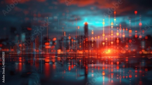 Obraz  with crypto exchange websites visible on its screen background