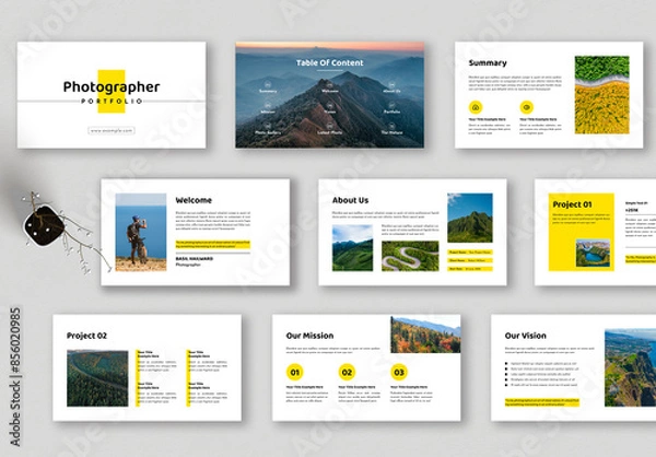 Obraz Photographer Portfolio Presentation