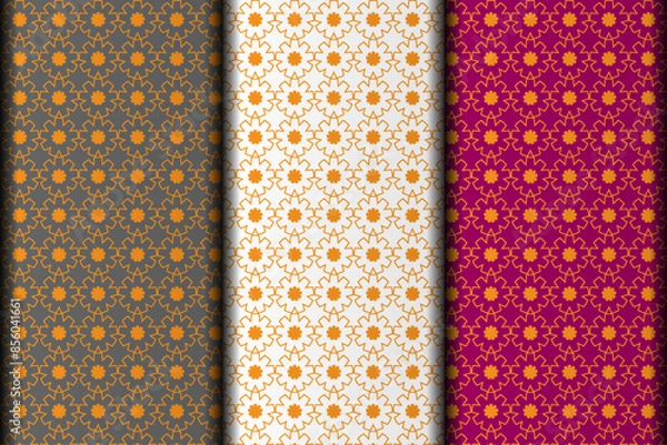 Obraz Background style vector eps seamless pattern design element template.