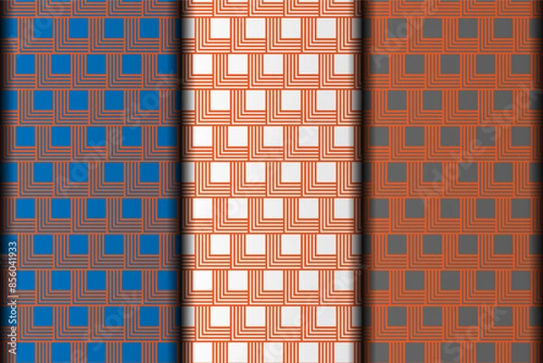 Obraz Background style vector eps seamless pattern design element template.