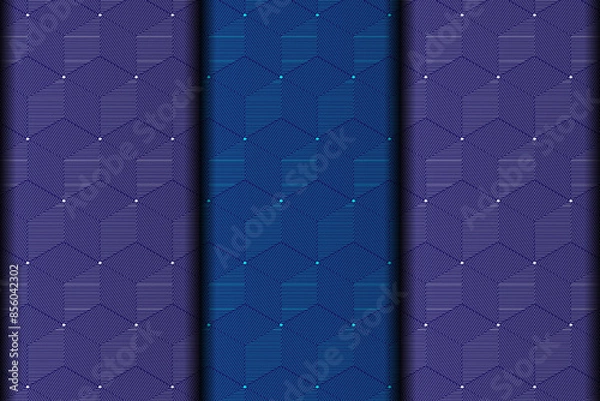Obraz Background style vector eps seamless pattern design element template.