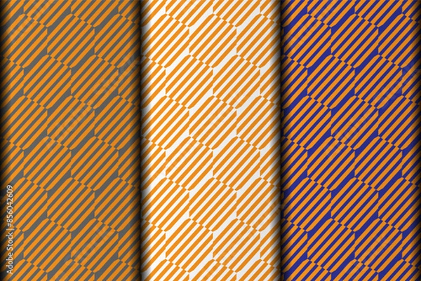 Obraz Background style vector eps seamless pattern design element template.