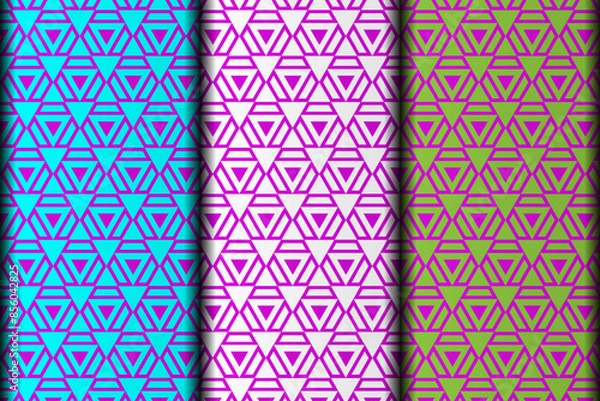 Obraz Background style vector eps seamless pattern design element template.