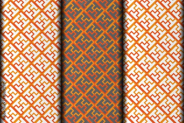 Obraz Background style vector eps seamless pattern design element template.