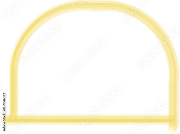Obraz Yellow frame luxury vector shape