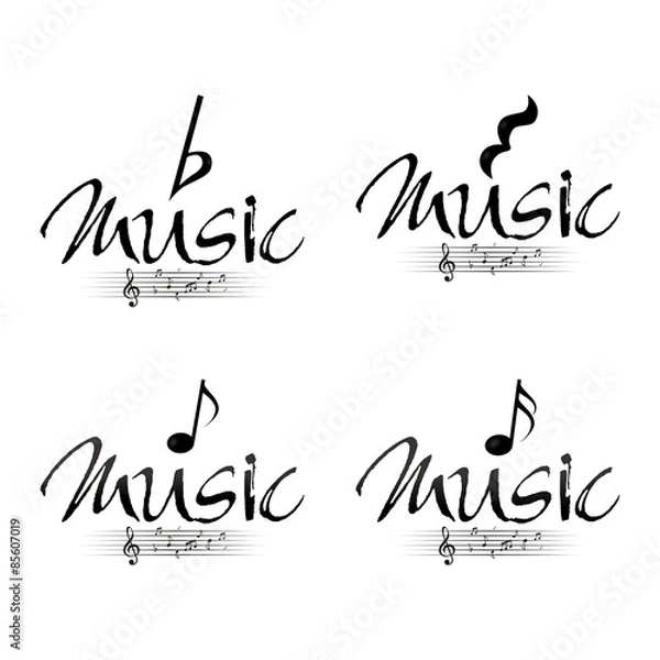 Fototapeta Musical notes