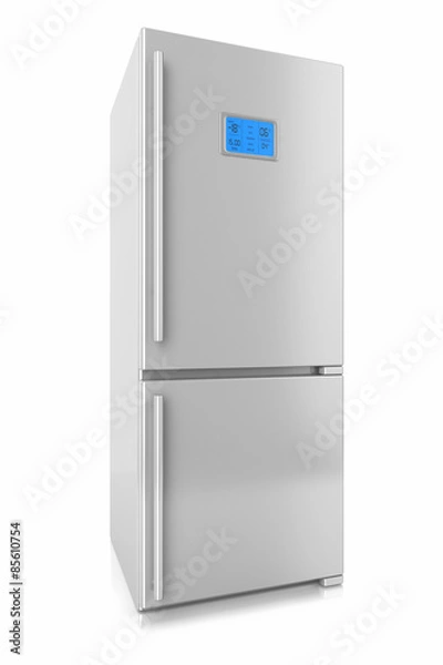 Obraz 
Two refrigerator isolated on a white background
