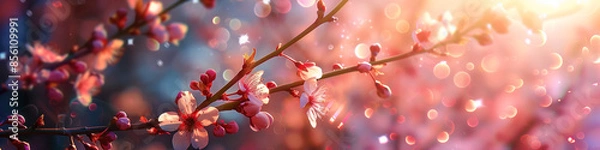 Obraz Bannières web florales