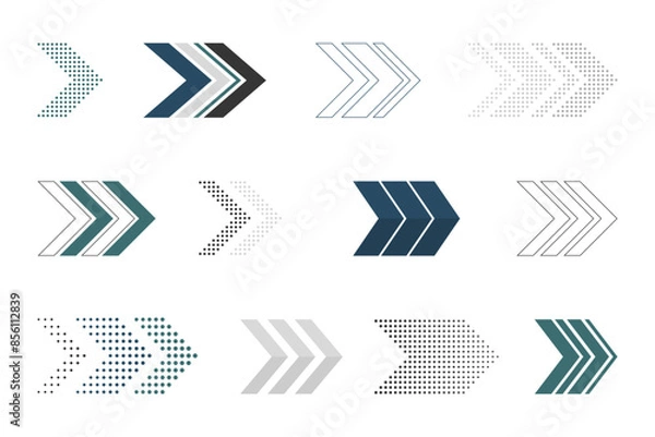 Obraz arrows vector collection