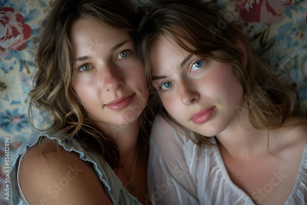 Obraz portrait of two women