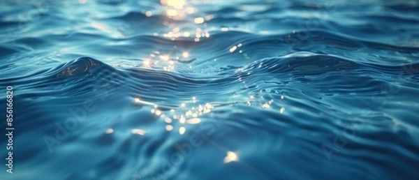 Fototapeta Realistic photo of the water surface