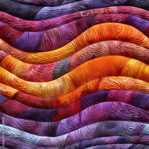 Obraz seamless quilt wallpaper pattern