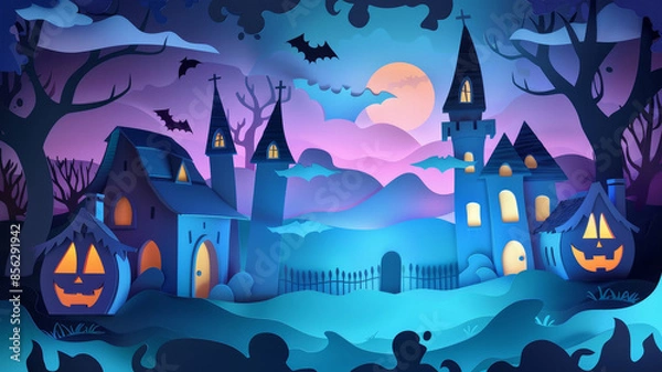 Obraz Holiday event halloween background concept illustration