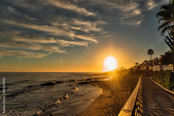Obraz sunset on the beach