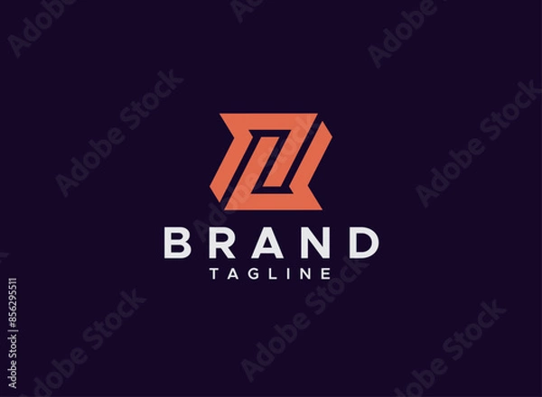 Fototapeta Introducing the R or RR letter flat logo design, this logo used for r letters, minimal, rr logos, r, premium, luxury, symbols, unique, flat, text, letter mark, typography, uniques, business etc