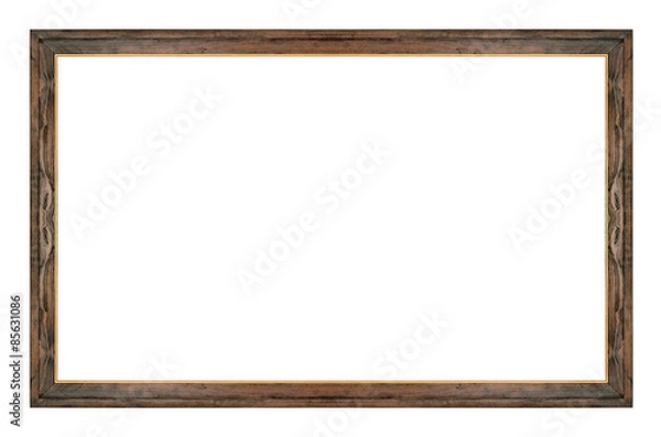 Obraz wooden picture frame isolated