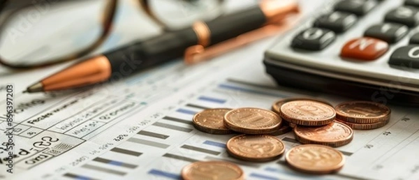 Fototapeta A detailed plan for managing and reducing debt