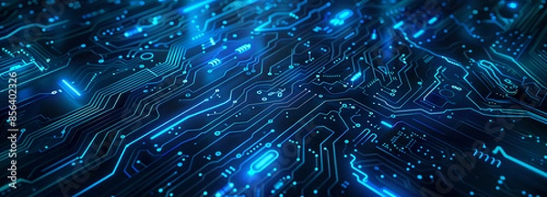 Fototapeta circuit background  board bg .background with lots of light spots