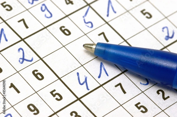 Obraz Sudoku in Arbeit