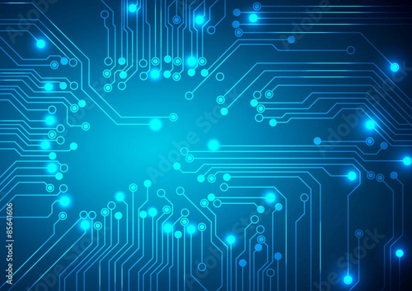 Fototapeta Vector. Digital technologies abstract background.