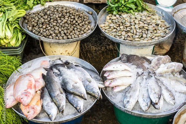 Fototapeta Fish stalls
