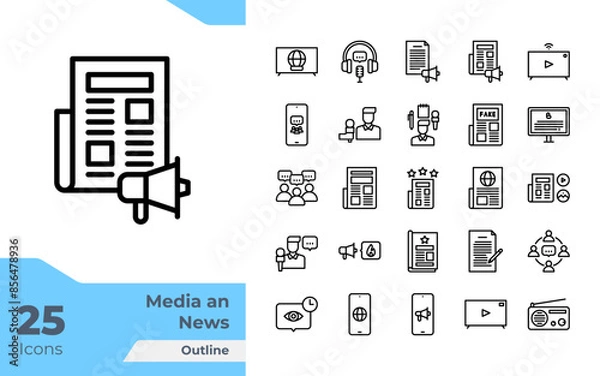 Obraz Media and News Outline