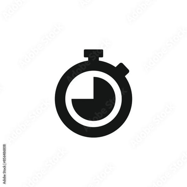 Fototapeta Stop watch icon vector. EPS 10 editable vector