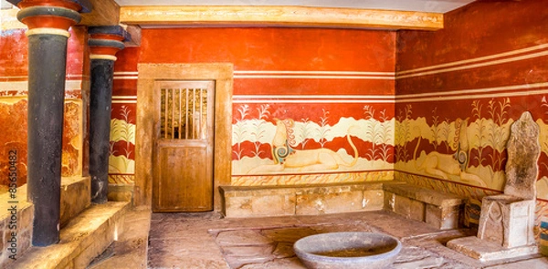 Obraz Królewska komnata w Knossos