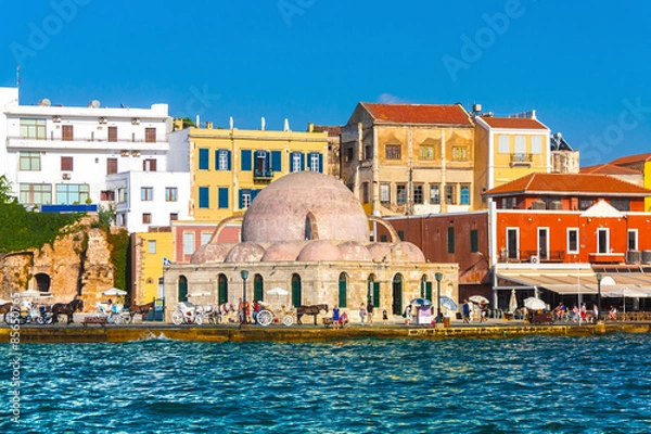 Obraz Turkish mosque in Chania bay