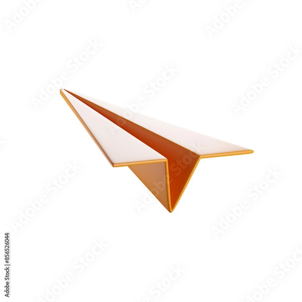 Fototapeta Paper Plane 3D Render Isolated Images