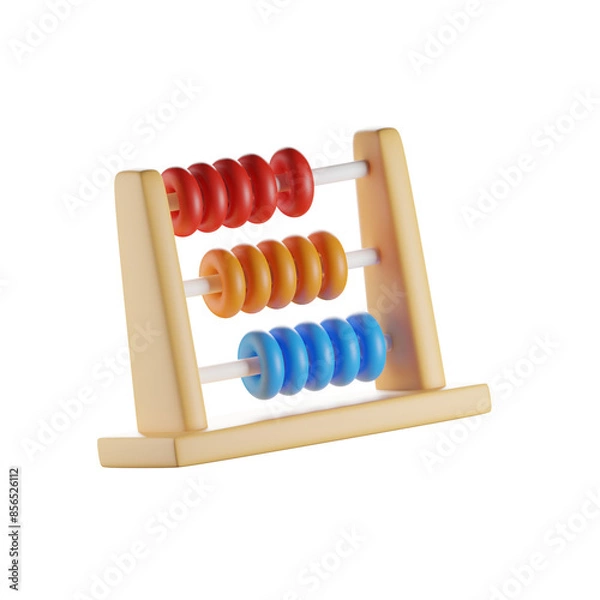 Fototapeta Sempoa 3D Render Isolated Images