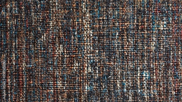 Obraz Fabric tweed texture, background. Tweed real fabric texture seamless pattern