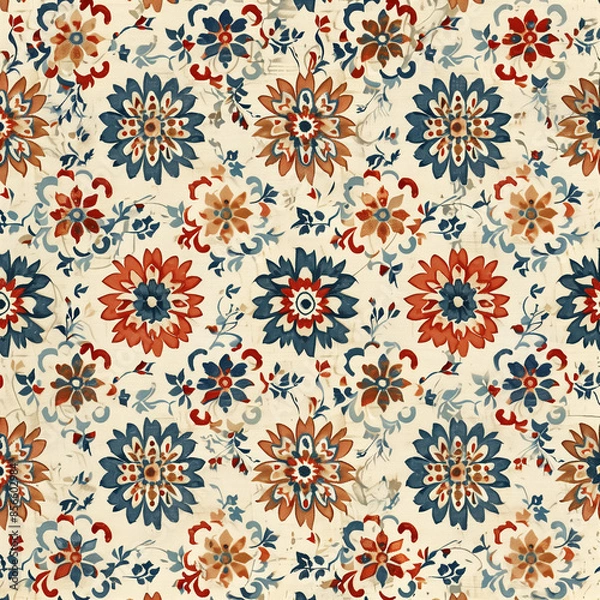 Obraz Vintage Charm: Classic Floral Patterns