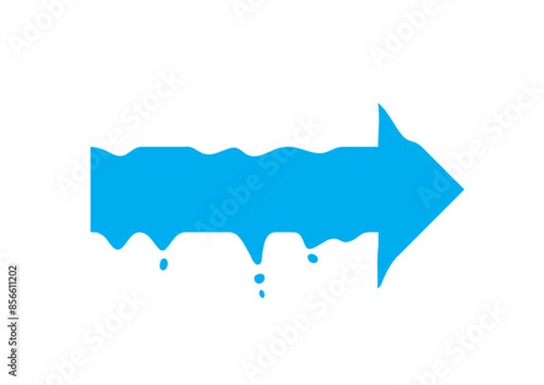 Obraz 溶けていくような矢印