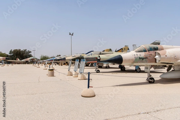 Obraz Multiple types of military jets