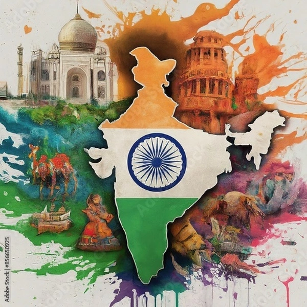Fototapeta india independence day background
