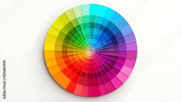 Fototapeta color palette isolated on white