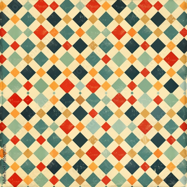 Obraz Vibrant Patterns: A Collection of Floral and Geometric Designs for Modern Textiles