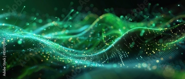 Fototapeta Abstract Green Bokeh Background.